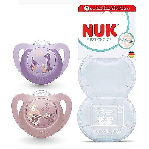 NUK Emzik First Choice 6-18 ay Mor/Pembe Kız - 3