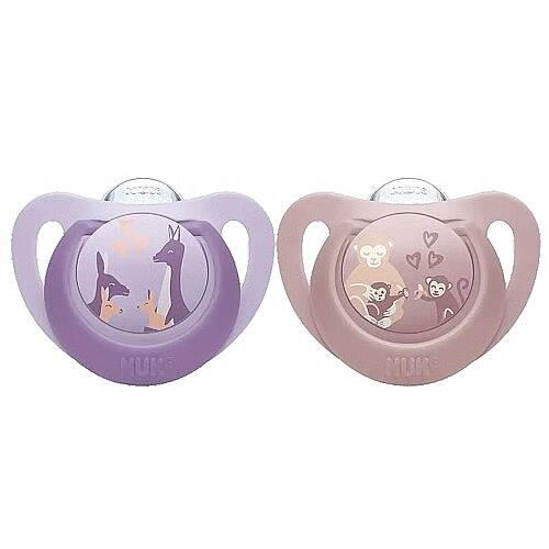 NUK Emzik First Choice 6-18 ay Mor/Pembe Kız - 2