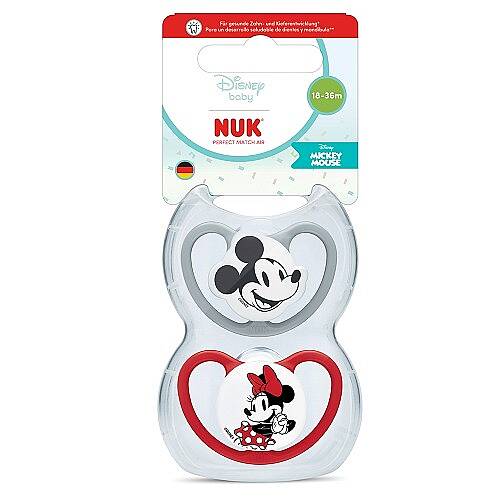 NUK Emzik PM Air 2'li 18-36 ay Mickey/ Minnie