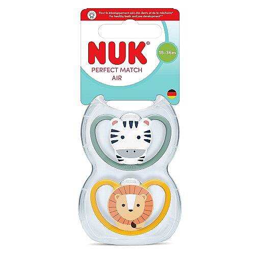 NUK Emzik PM Air 2li 18-36 ay Yeşil/ Turuncu Erkek