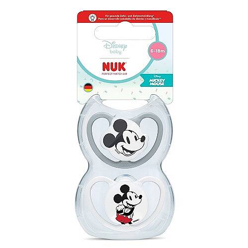 NUK Emzik PM Air 2'li 6-18 ay Mickey