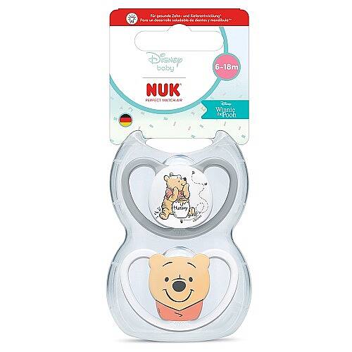 NUK Emzik PM Air 2'li 6-18 ay Winnie The Pooh - 1
