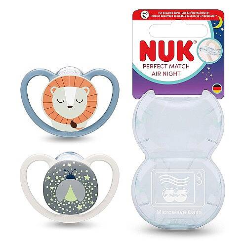 NUK Emzik PM Air Night 2li Gece 0-6 ay - 6