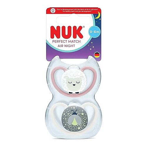 NUK Emzik PM Air Night 2li Gece 0-6 ay
