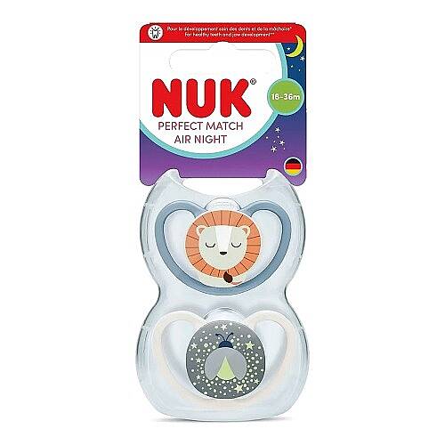 NUK Emzik PM Air Night 2li Gece 18-36ay Mavi Erkek