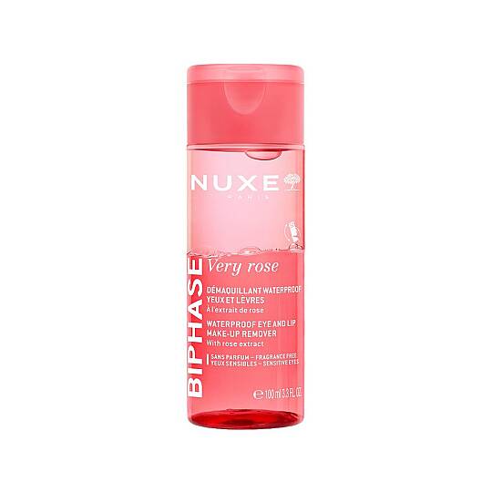 Nuxe Very Rose Biphase Suya Dayanıklı Göz ve Dudak Makyajı Temizleyici 100 ml