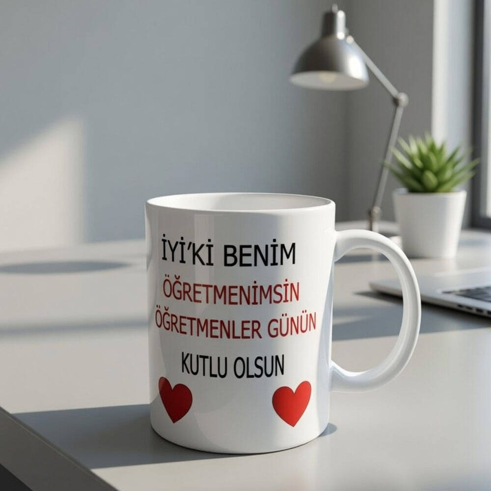 Öğretmene Hediye Kupa Bardak - 1
