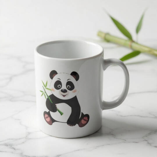 Panda Tasarımlı Kupa Bardak
