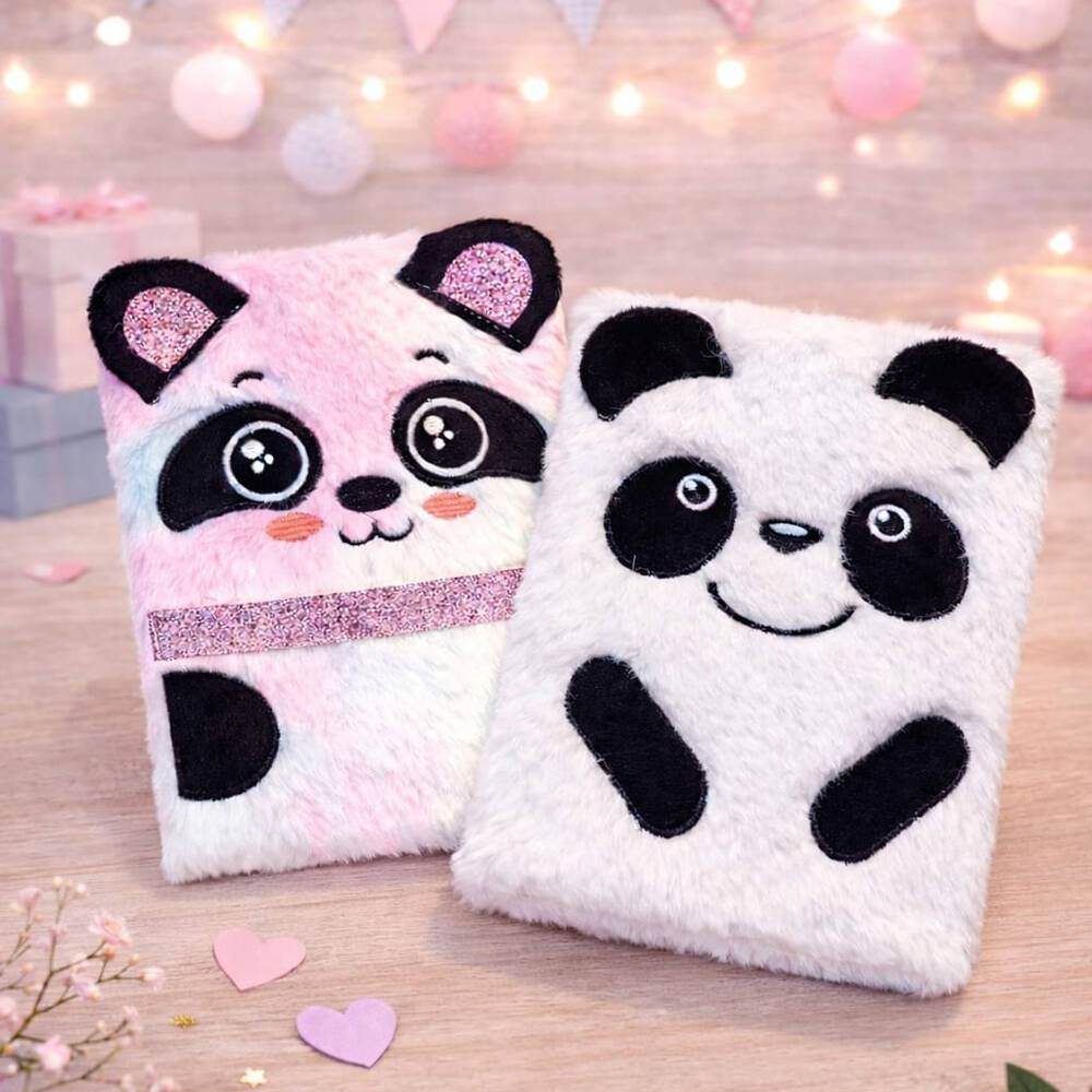 Panda Tasarımlı Peluş Defter - 1