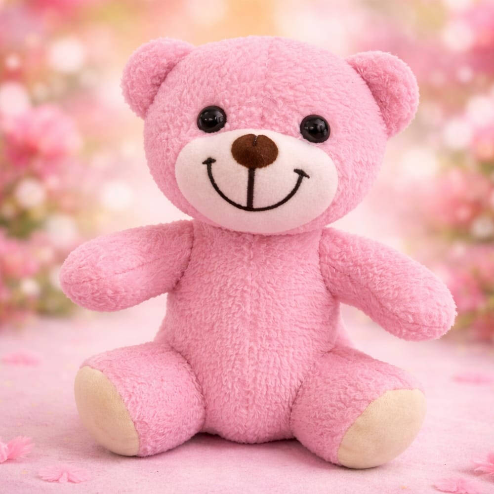 Pembe Peluş Oyuncak Ayıcık - 1