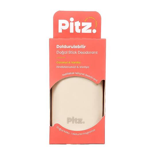 Pitz Doldurulabilir Deodorant Stick Coconut Vanilla Krem Mat 40 g - 2