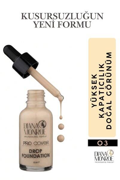Pro Cover Drop Foundation - Ultra Kapatıcı Fondöten - 1