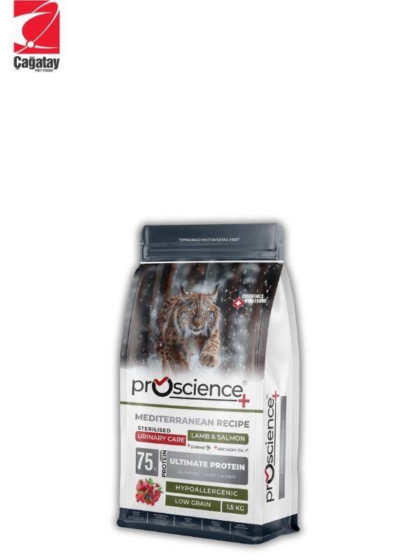 Pro Science Kısırlaştırılmış Kediler İçin Somon ve Kuzu Etli Kedi Maması 1.5 Kg - 1