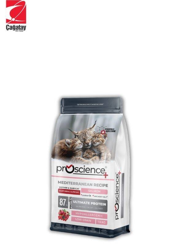 Pro Science Mother & Babycat Somonlu Anne ve Yavru Kedi Maması 1.5 Kg - 1
