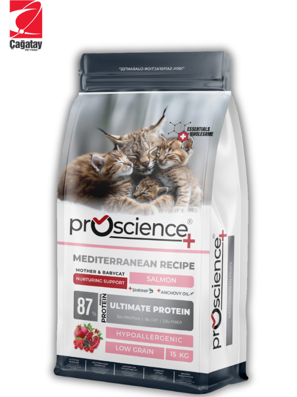 Pro Science Mother & Babycat Somonlu Anne ve Yavru Kedi Maması 15 Kg - 1