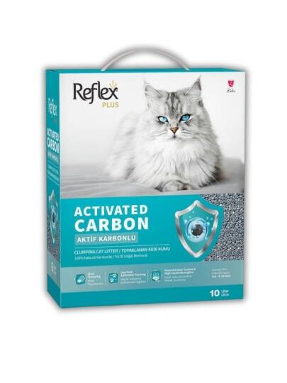 Reflex Aktif Karbonlu Bentonit Kedi Kumu 10 Litre (Kutu)