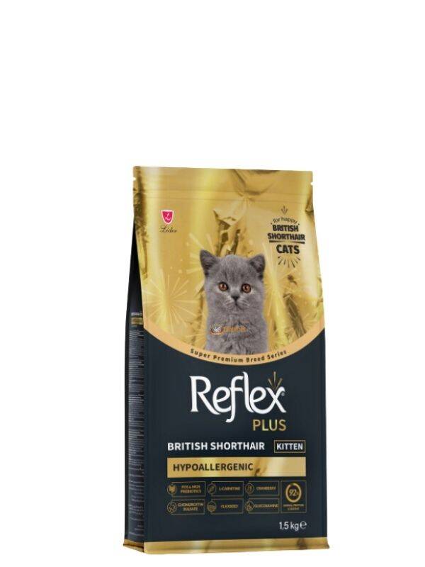 Reflex Plus Hipoalerjenik British Shorthair Yavru Kedi Maması 1,5 kg - 1