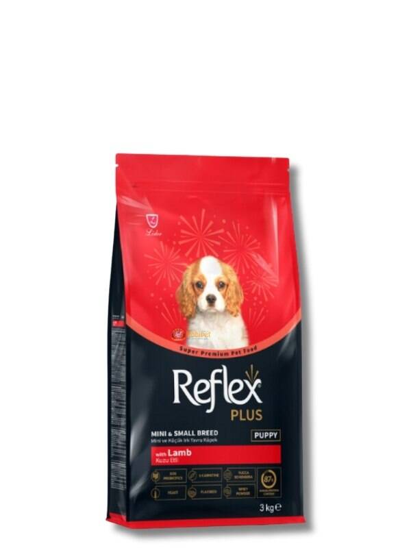 Reflex Plus Hipoalerjenik Kuzulu Küçük Irk Yavru Köpek Maması 3 kg - 1