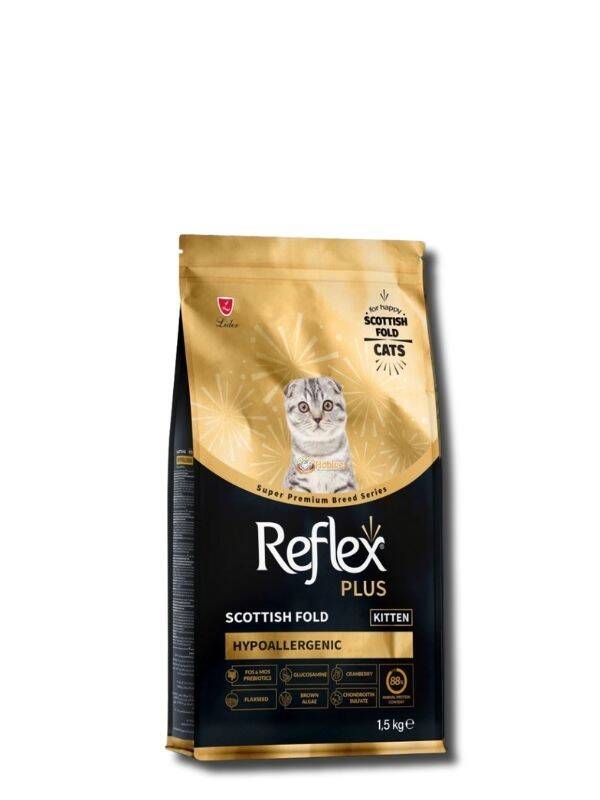 Reflex Plus Hipoalerjenik Scottish Fold Yavru Kedi Maması 1,5 kg - 1