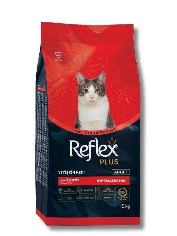 Reflex Plus Kuzu Etli ve Pirinçli Yetişkin Kedi Maması 15 kg - 1