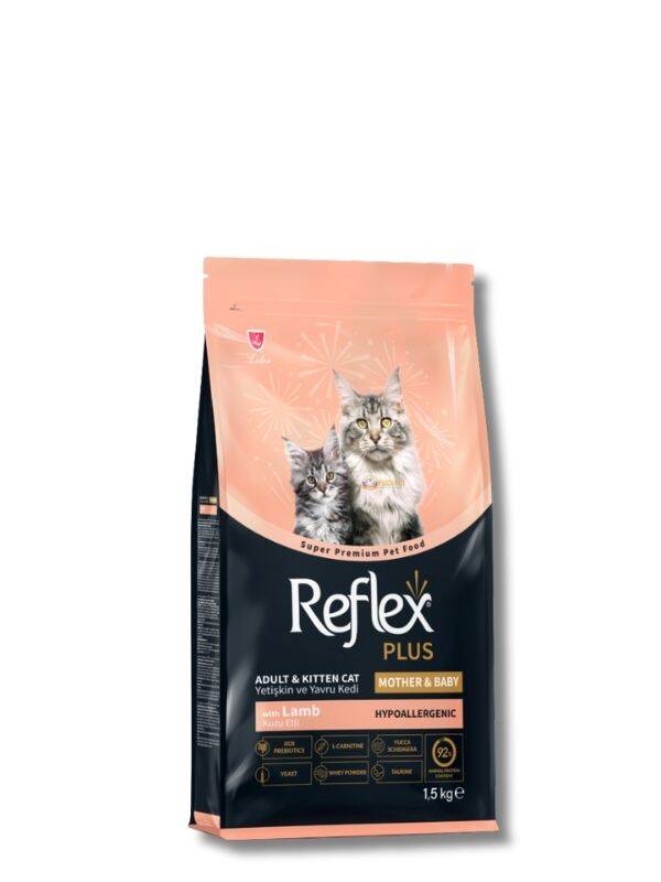 Reflex Plus Mother&Babycat Kuzu Etli ve Pirinçli Yavru Kedi Maması 1,5 kg - 1