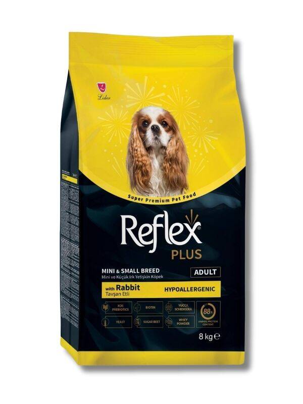 Reflex Plus Tavşan Etli Mini ve Küçük Irk Yetişkin Köpek Maması 8 kg - 1