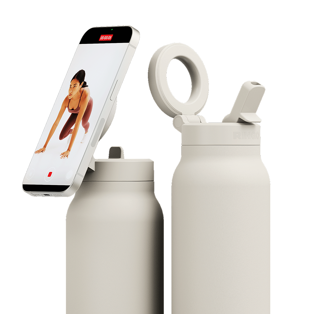 Ringo Pro Pipetli, Telefon Tutuculu Termal Çelik Termos 710 ML - 70