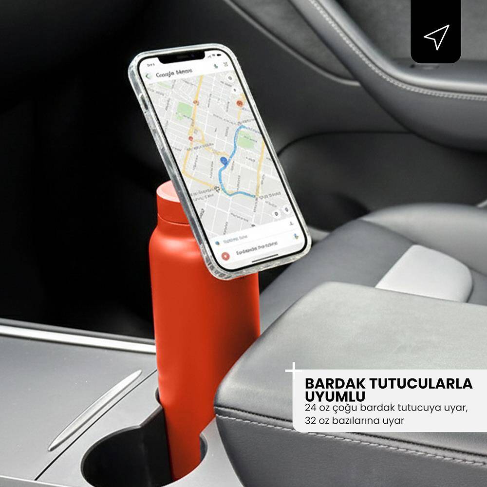 Ringo Pro Pipetli, Telefon Tutuculu Termal Çelik Termos 710 ML - 48