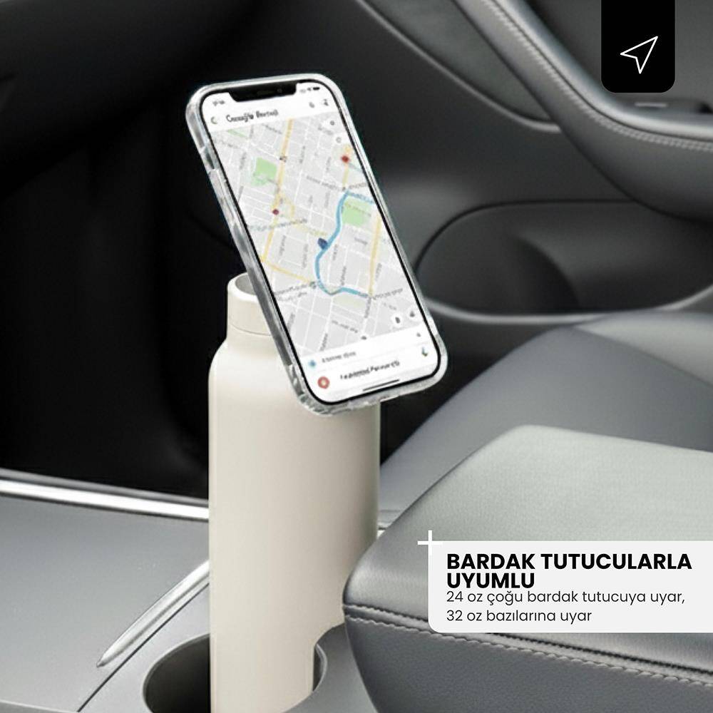 Ringo Pro Pipetli, Telefon Tutuculu Termal Çelik Termos 710 ML - 46