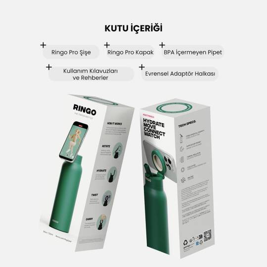 Ringo Pro Pipetli, Telefon Tutuculu Termal Çelik Termos 710 ML - 11