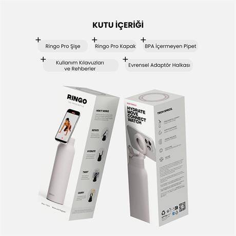 Ringo Pro Pipetli, Telefon Tutuculu Termal Çelik Termos 950 ML - 3
