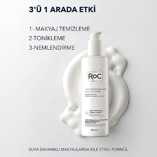 RoC 3ü1 Arada Makyaj Temizleme Sütü 400 ml - 3