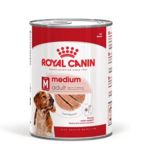 Royal Canin Medium Adult Ezme Yetişkin Köpek Konserve 410gr