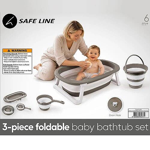 SAFE LİNE-DOLU Küvet Set 3lü Stone Gri - 3