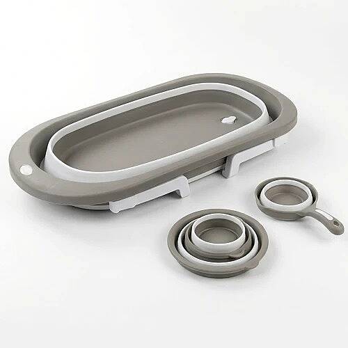 SAFE LİNE-DOLU Küvet Set 3lü Stone Gri - 2