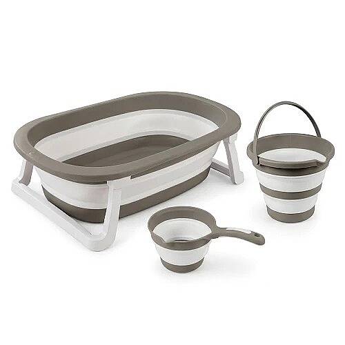 SAFE LİNE-DOLU Küvet Set 3lü Stone Gri