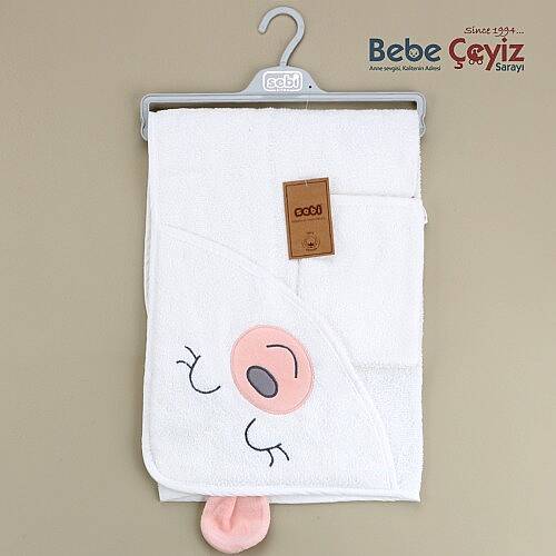 SEBİ PRİME Ayı Banyo Havlusu Somon