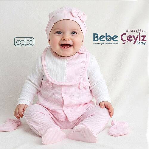 SEBİ PRİME Fiyonk Desenli 5'li Hastane Çıkışı - 3