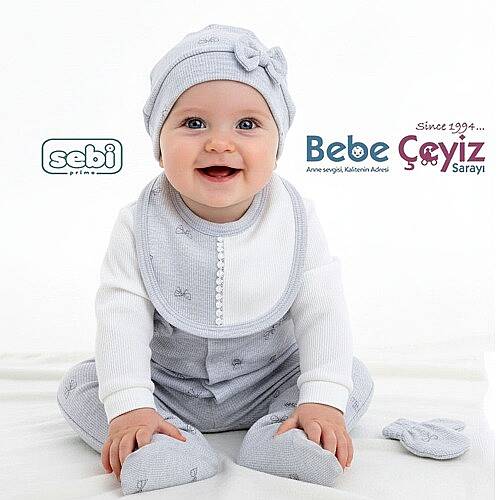 SEBİ PRİME Fiyonk Desenli 5'li Hastane Çıkışı - 4