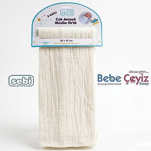 SEBİ PRİME Müslin Düz Çift Kat Battaniye