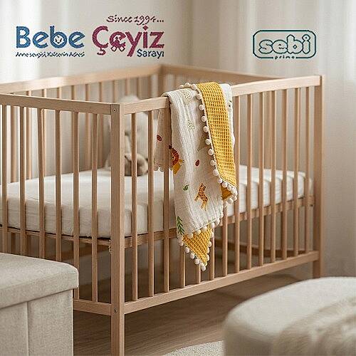 SEBİ PRİME Ponponlu Müslin Çift Kat Battaniye - 6