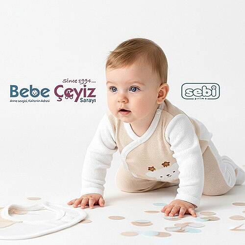 SEBİ PRİME Waffle Kumaş Yıldızlı Ayılı 5'li Hastane Çıkışı - 6