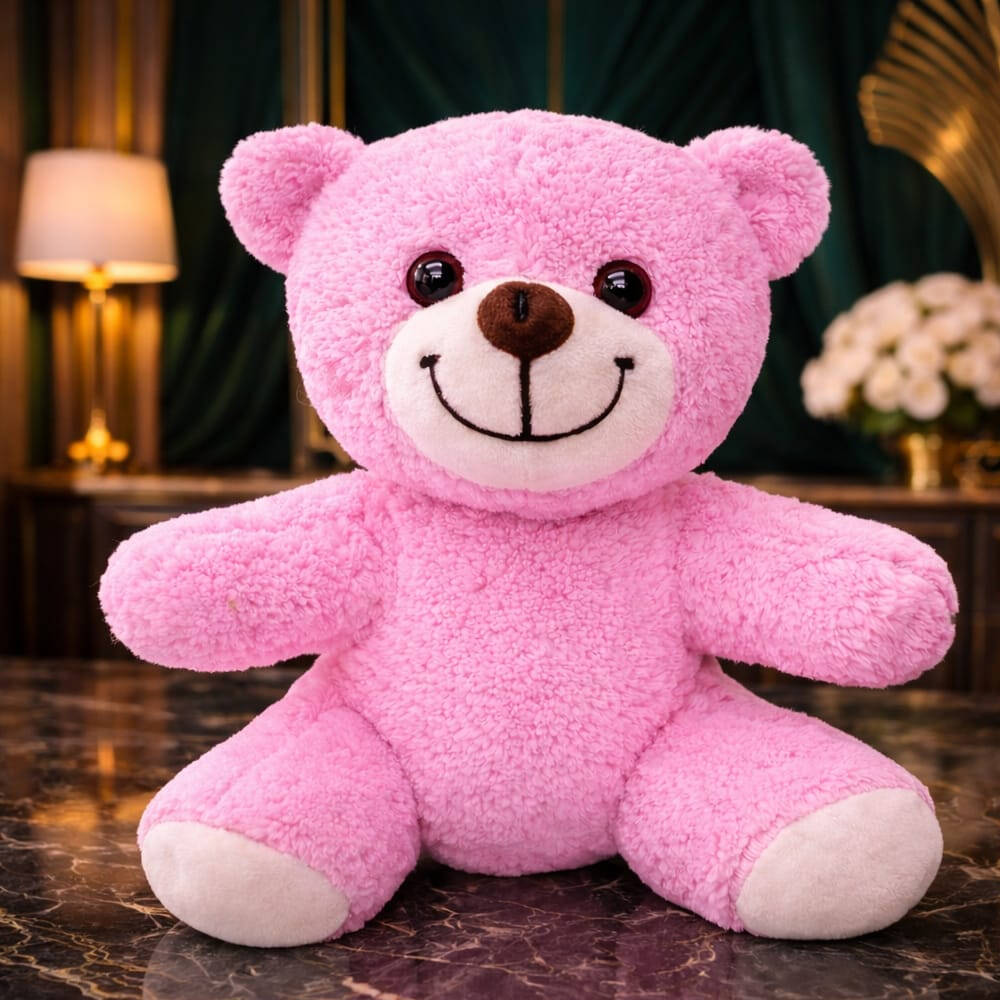 Sevimli Peluş Pembe Ayıcık - 1