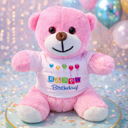 Sevimli Tişörtlü Peluş Ayicik