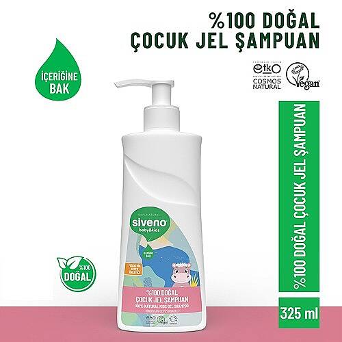 Siveno Şampuan % 100 Doğal Çocuk Jel 325Ml - 2