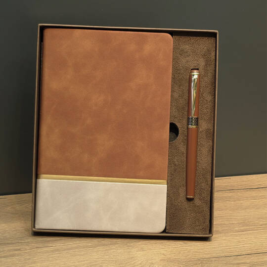 Soft Deri Defter Ve Roller Kalem Seti