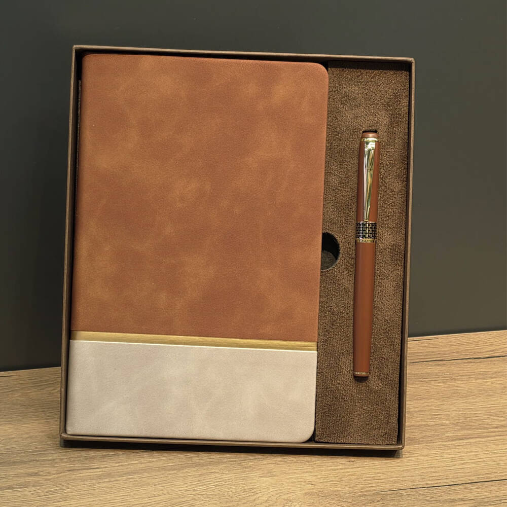 Soft Deri Defter Ve Roller Kalem Seti - 1