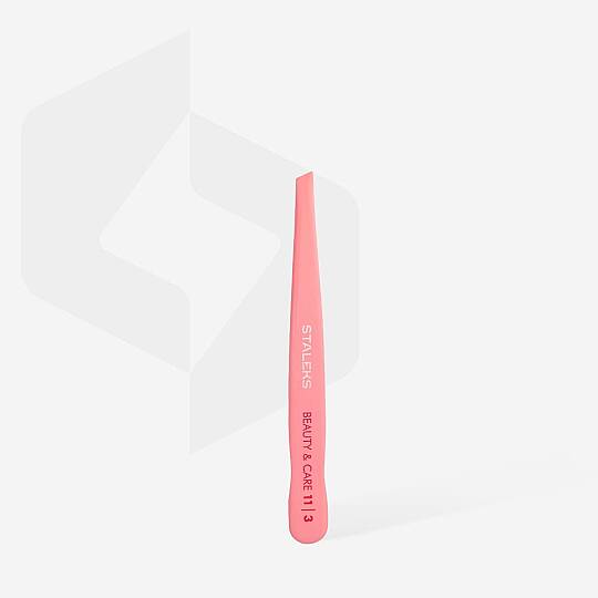STALEKS Beauty & Care 11 Type 3 Kaş Cımbızı Geniş Yamuk Kenarlı - 3