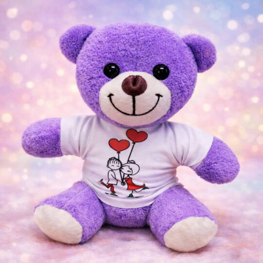 Tişörtlü Peluş Oyuncak Ayı
