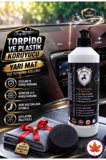 Torpido Parlatıcı ve Koruyucu Pro 500ml + Bez sünger hediye